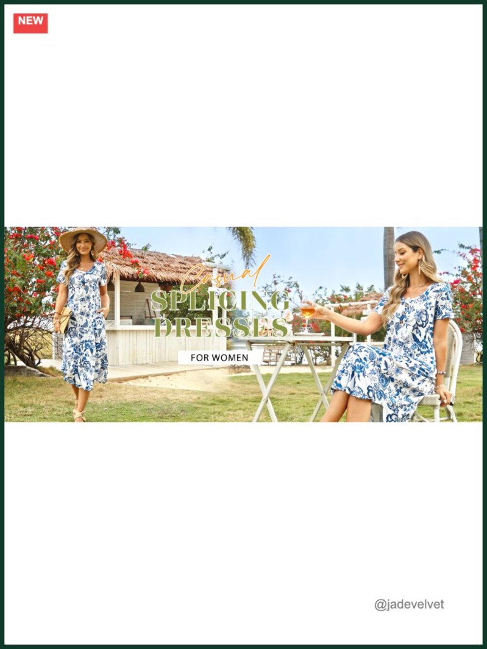 Women's Casual Midi T-Shirt Dress with Pockets, Lightweight Summer Beach - Picture 5 of 6